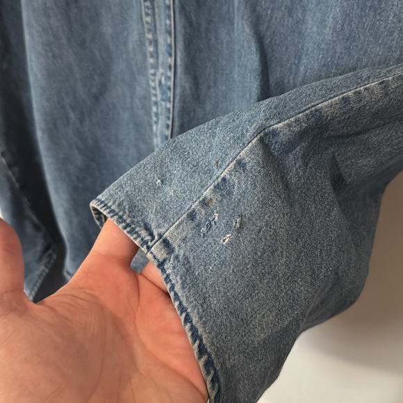 Vintage Looney Tunes Denim Shirt / Medium / 90s / Embroidered Logo - Picture 5 of 7